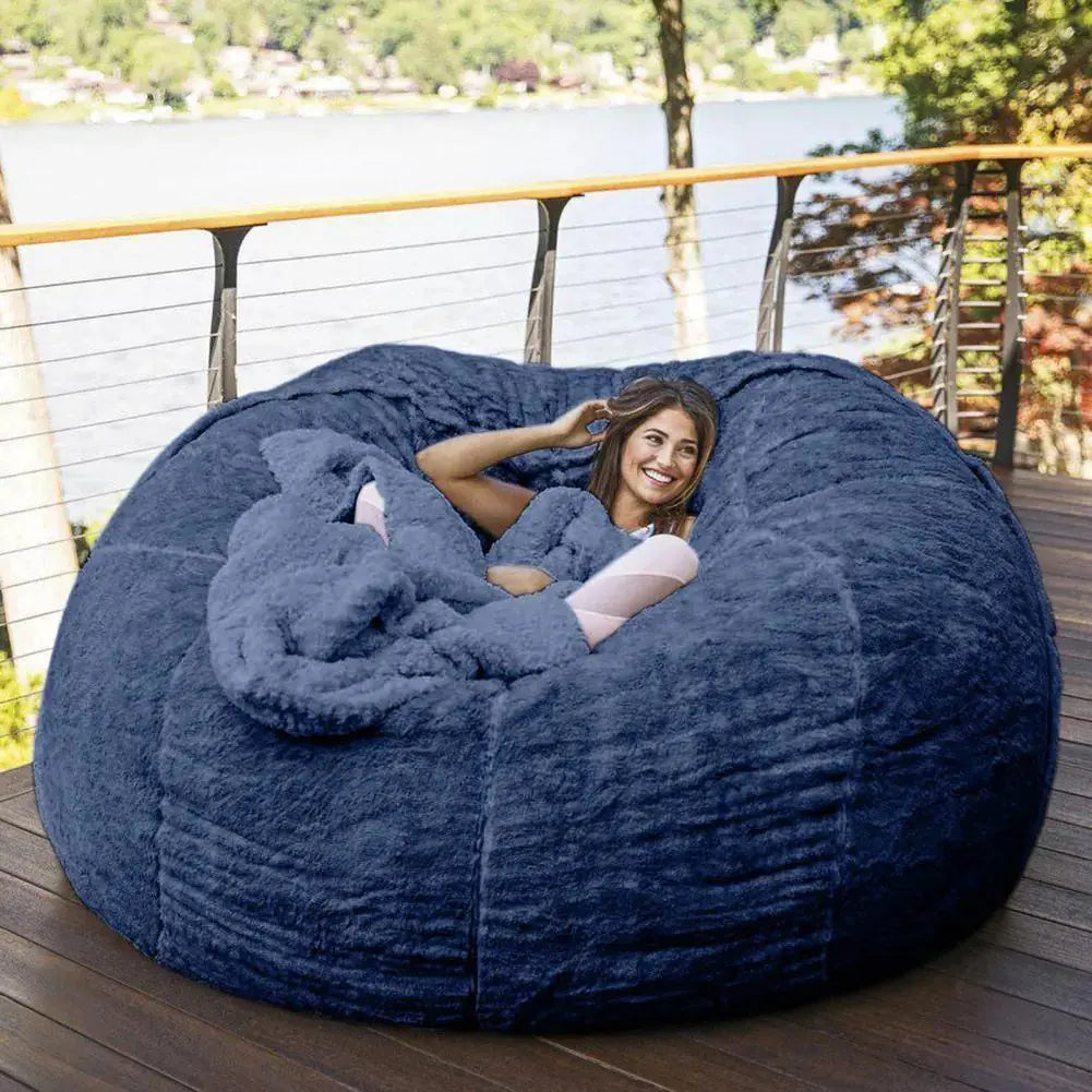 Giant Fluffy Fur Bean Bag LuxeStreet Boutique