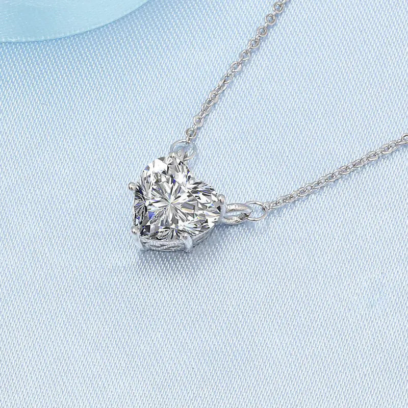 Pendant Moissanite Necklace Clavicle Chain CJDropshipping