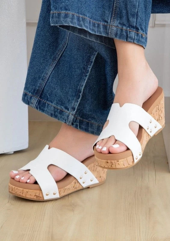 Allyson Cross Strap Wedge