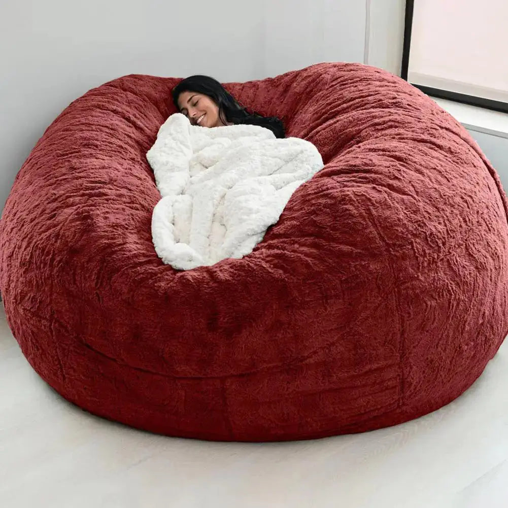 Giant Fluffy Fur Bean Bag LuxeStreet Boutique