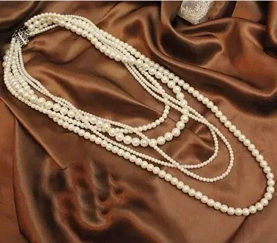 European And American Entry Lux Style Fashion Multi-layer Pearl Necklace LuxeStreet Boutique