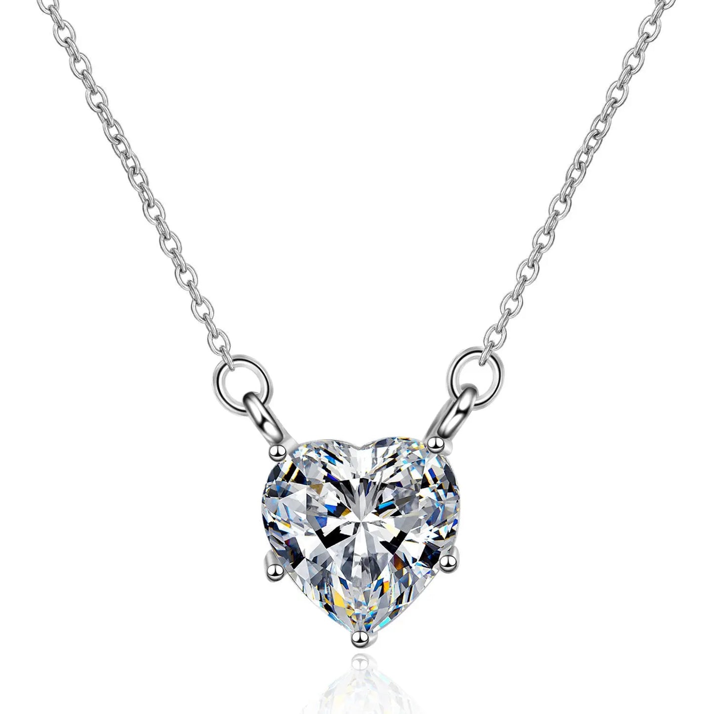 Pendant Moissanite Necklace Clavicle Chain CJDropshipping