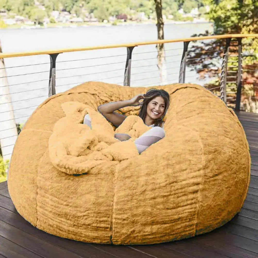 Giant Fluffy Fur Bean Bag LuxeStreet Boutique