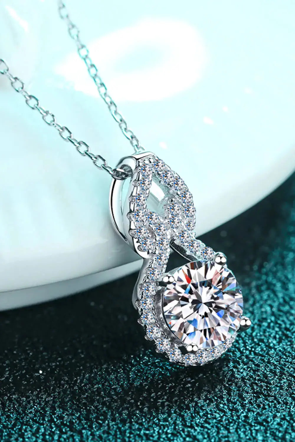 Carat Moissanite Pendant Necklace LuxeStreet Boutique