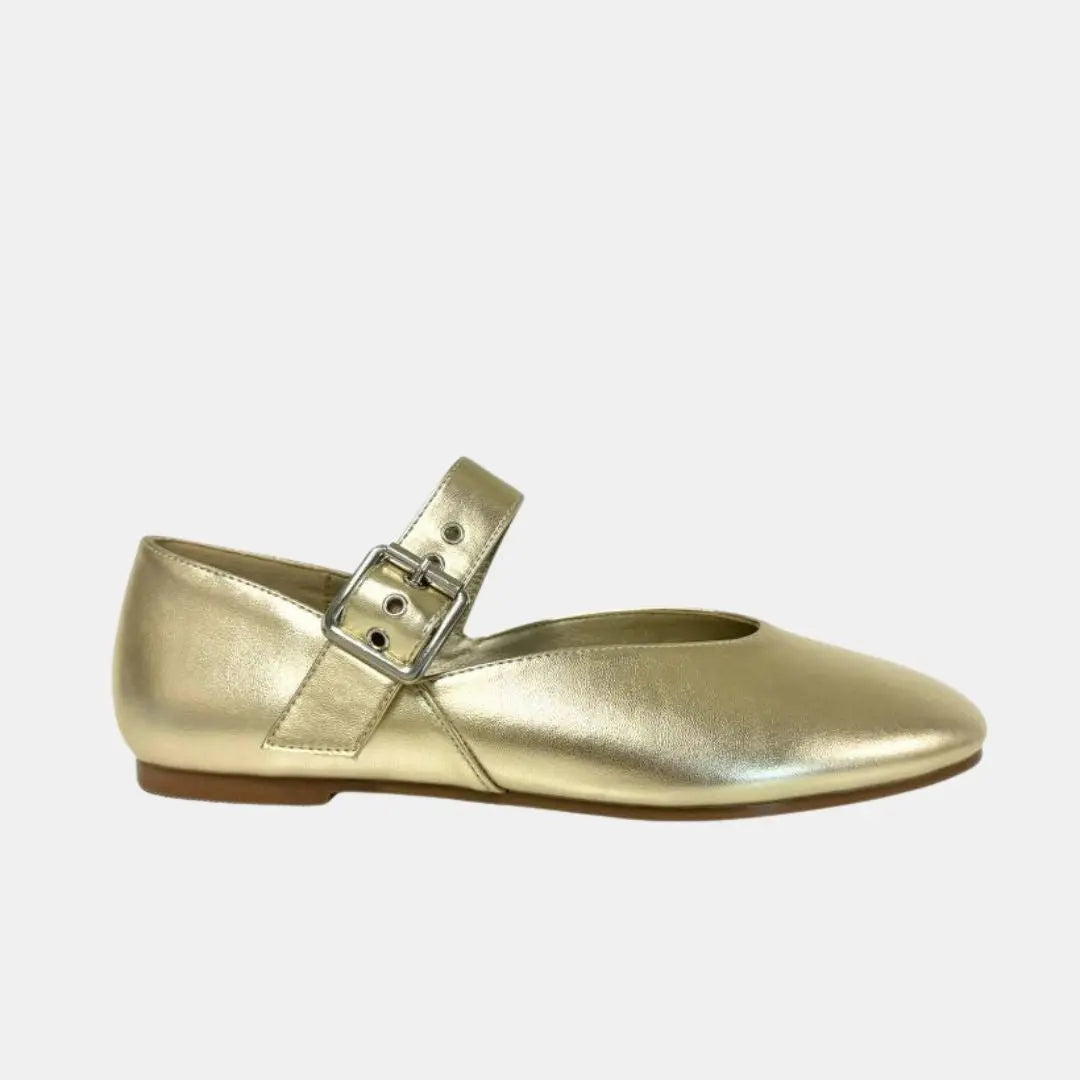 Metalic Women's Maryjane Flat MODAPASSO