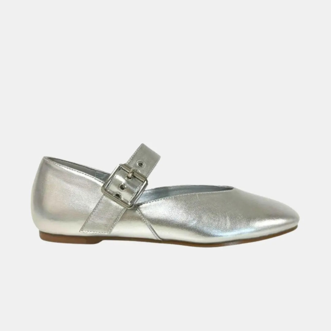 Metalic Women's Maryjane Flat MODAPASSO