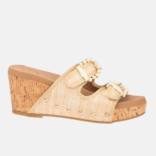 Brianna Women's Cork Design Wedge Platform MODAPASSO