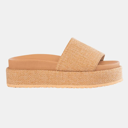 Footbed Platform Slide Sandals MODAPASSO