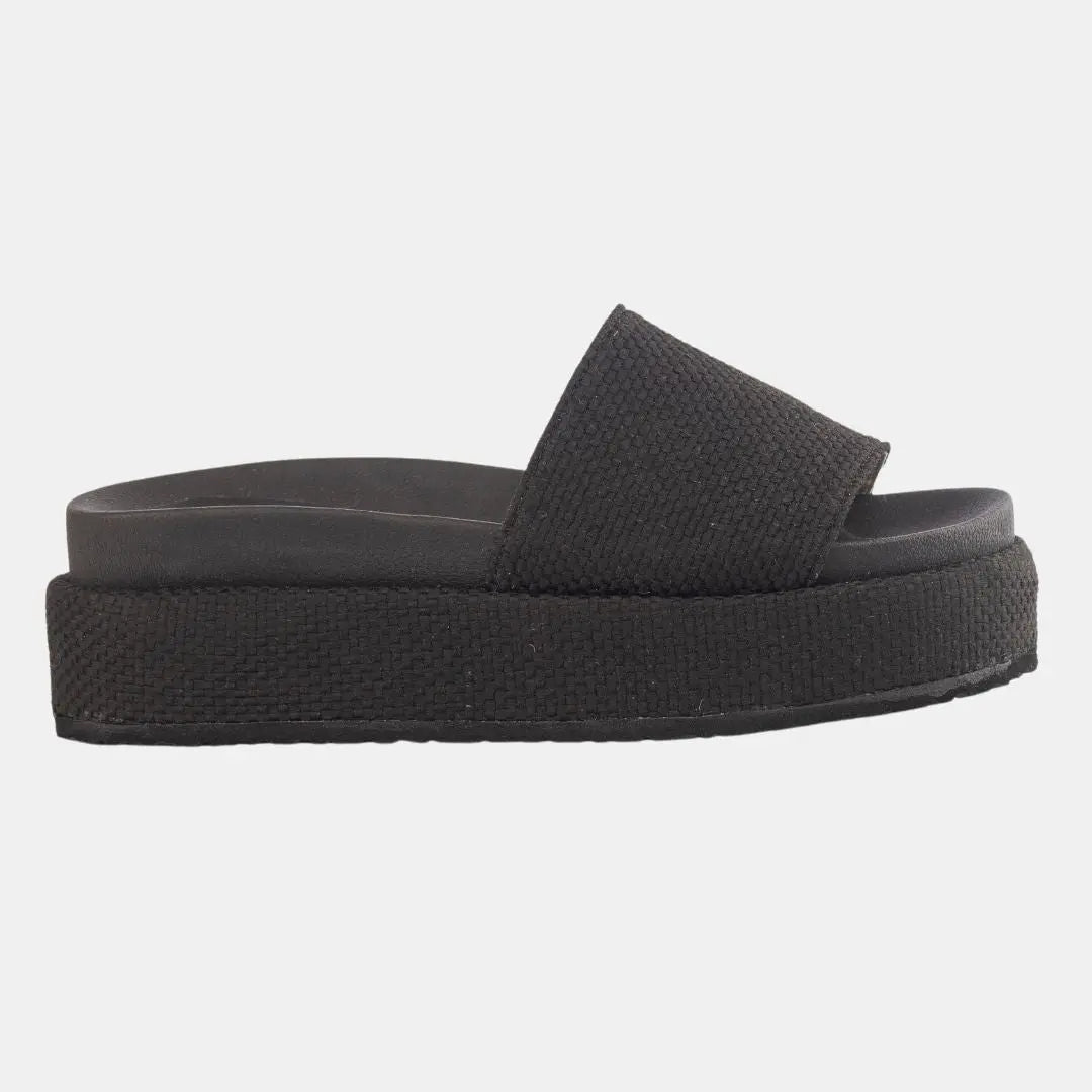 Footbed Platform Slide Sandals MODAPASSO