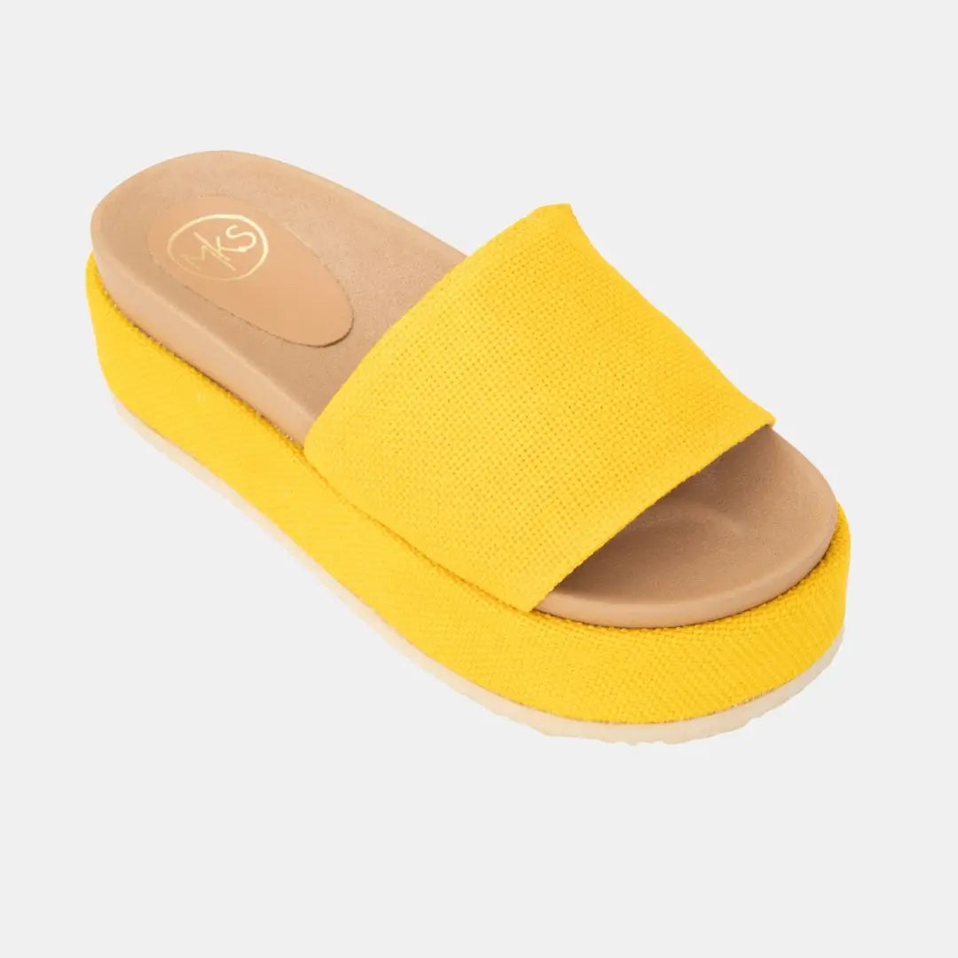 Footbed Platform Slide Sandals MODAPASSO