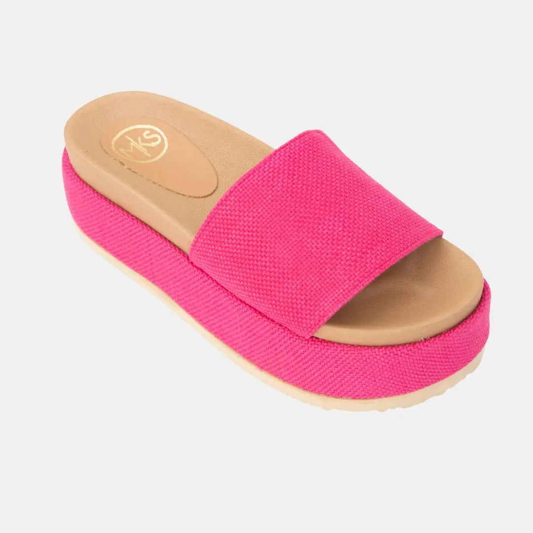 Footbed Platform Slide Sandals MODAPASSO