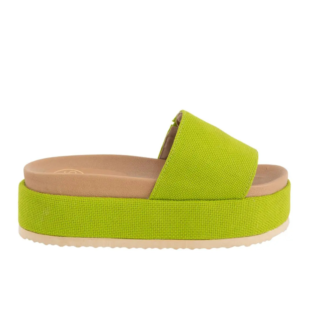 Footbed Platform Slide Sandals MODAPASSO