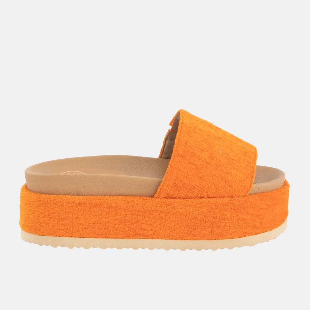 Footbed Platform Slide Sandals MODAPASSO