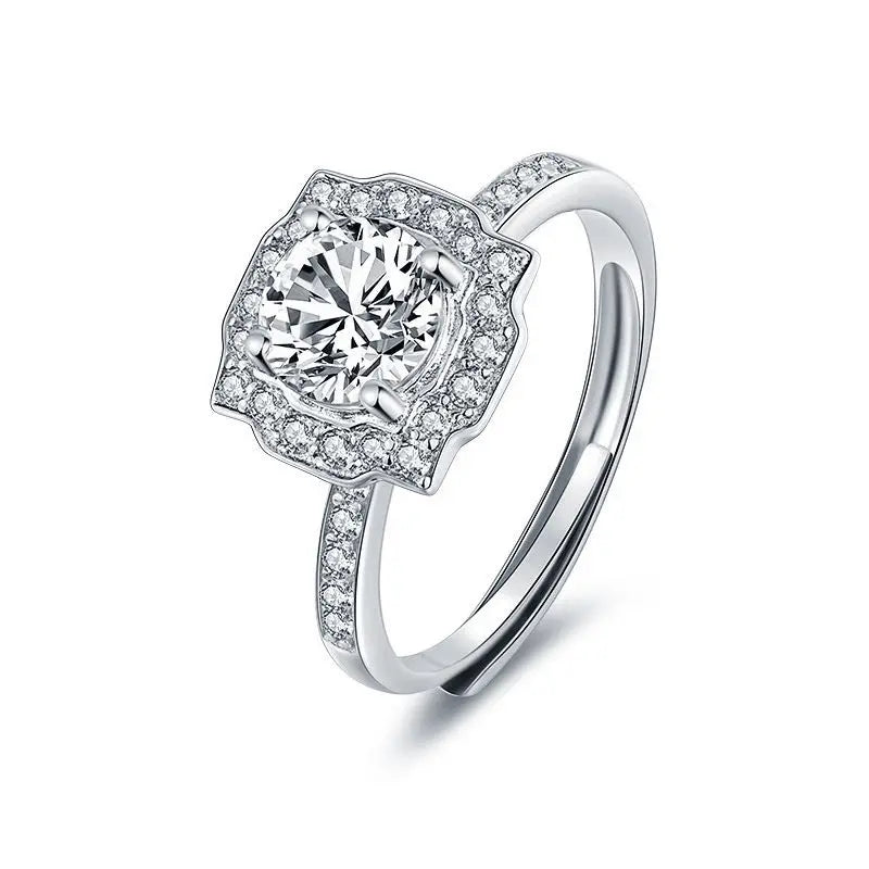 Women's 925 Silver 1 Carat Moissanite Ring LuxeStreet Boutique