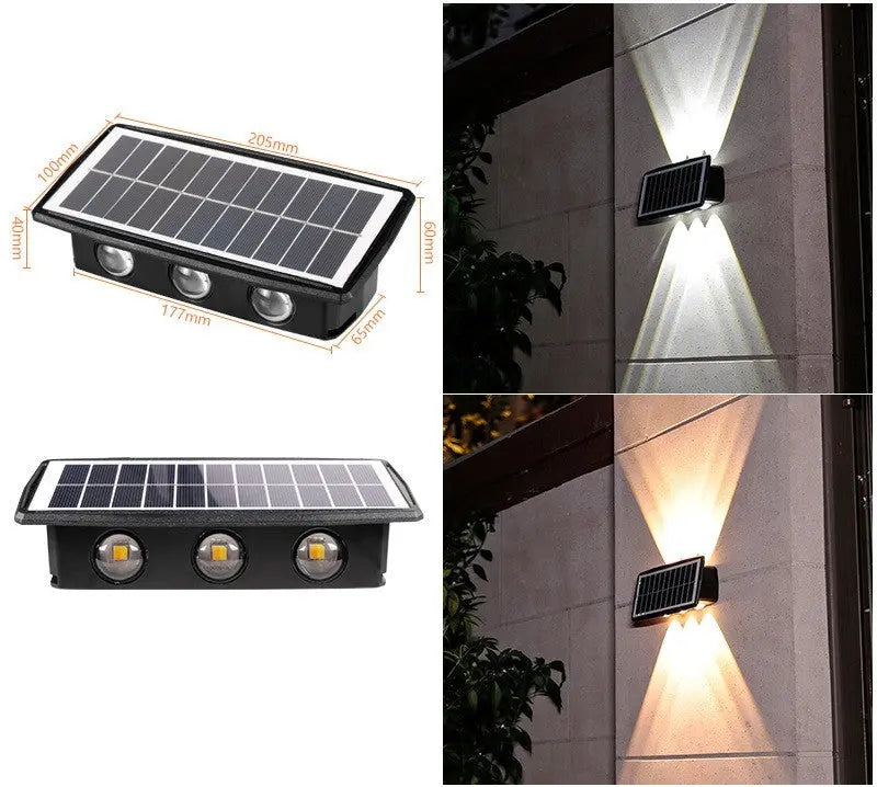 Solar Outdoor Wall Lights Waterproofing LuxeStreet Boutique