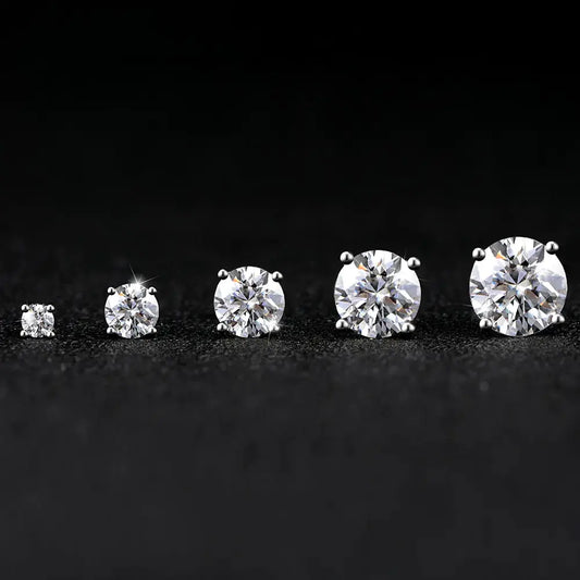 2CT Moissanite Stud Earrings LuxeStreet Boutique