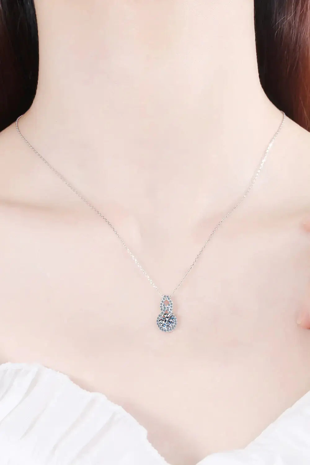 Carat Moissanite Pendant Necklace LuxeStreet Boutique