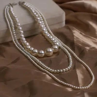 European And American Entry Lux Style Fashion Multi-layer Pearl Necklace LuxeStreet Boutique