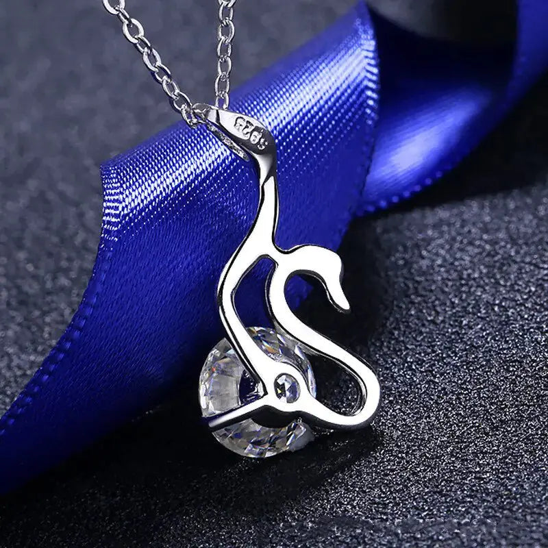 Moissanite Swan Diamond Necklace LuxeStreet Boutique