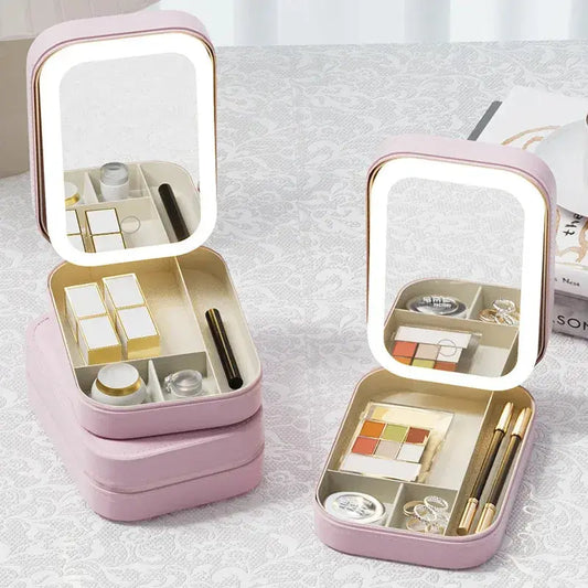 LED Mirror Makeup Storage Box LuxeStreet Boutique