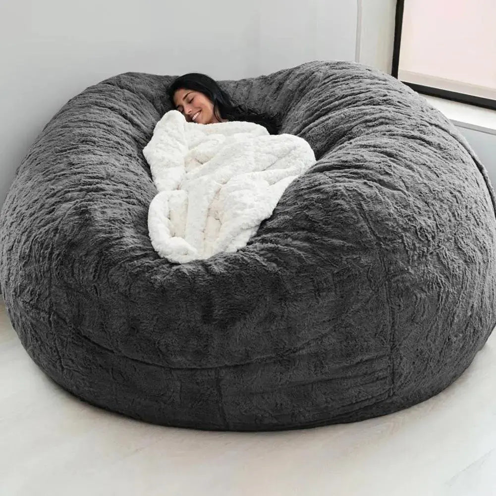 Giant Fluffy Fur Bean Bag LuxeStreet Boutique